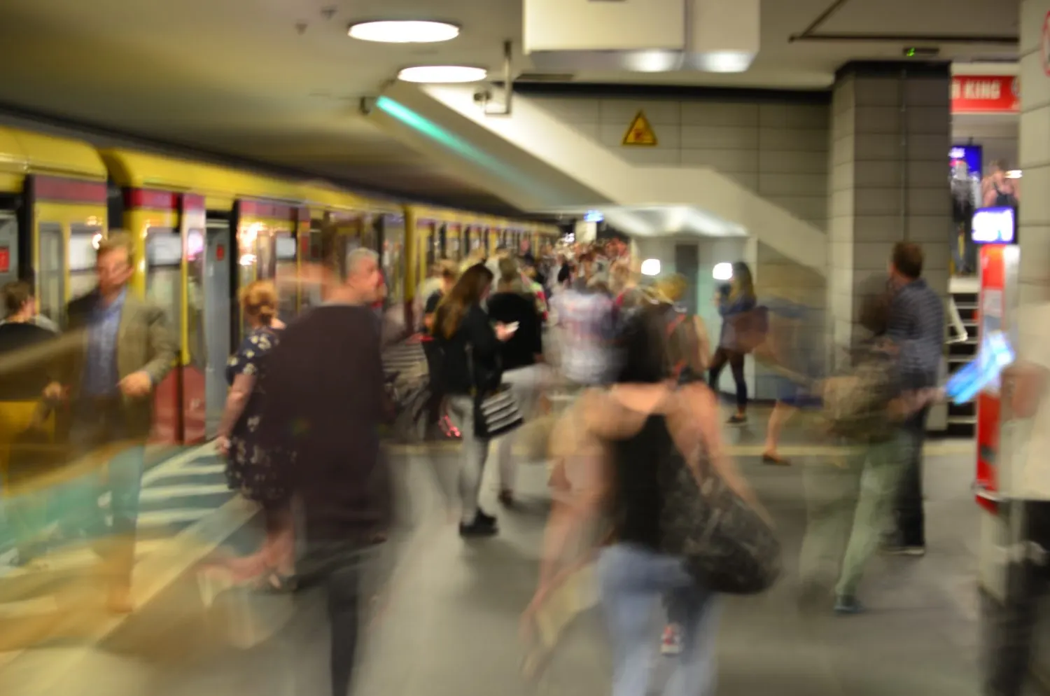 o metrô de Berlim